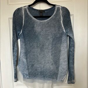 I.N.C. Blue Long Sleeve Knit Sweater